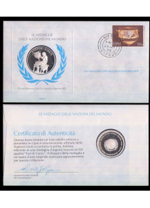CIPRO serie ONU 1978 Medaglie delle Nazioni del mondo ufficiali